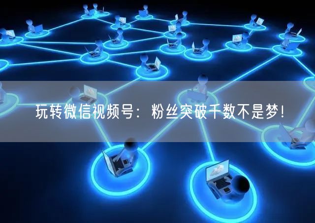 玩转微信视频号:粉丝突破千数不是梦!