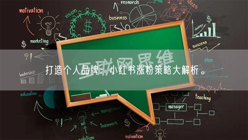 打造个人品牌:小红书涨粉策略大解析。