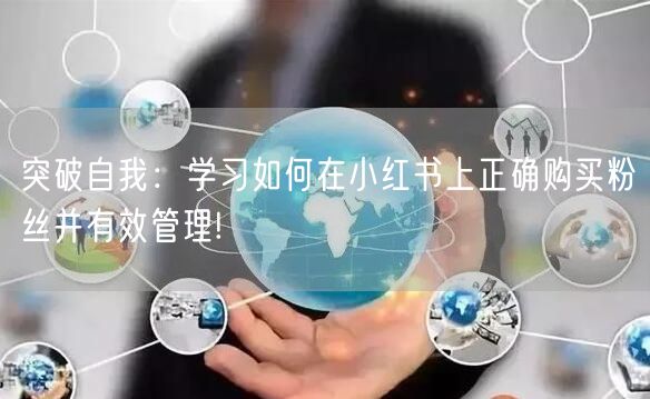 突破自我:学习如何在小红书上正确购买粉丝并有效管理!