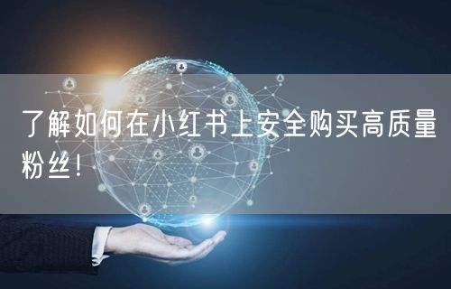 了解如何在小红书上安全购买高质量粉丝!